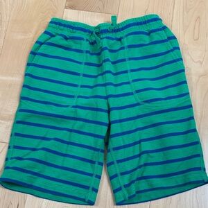 Hanna Andersson Green & Blue Striped kids’s Casual Shorts sz 140/10